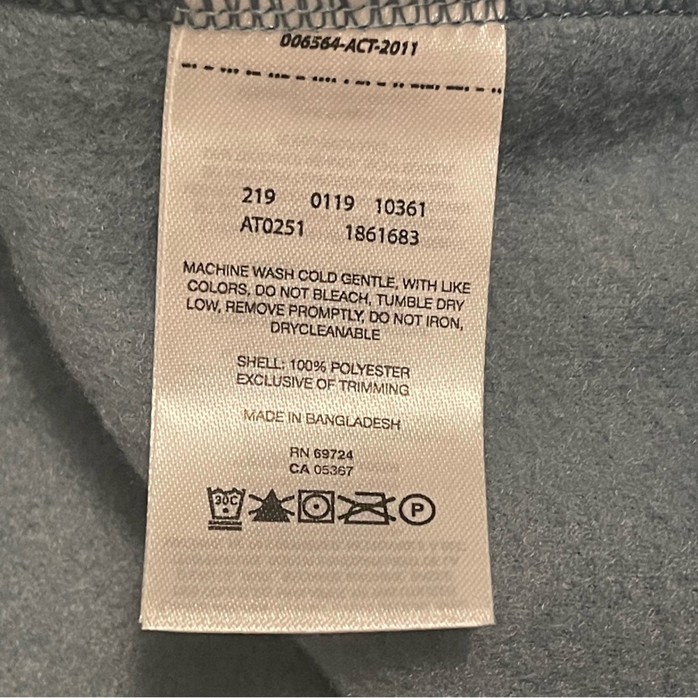 Columbia Men's Two-Tone Fleece Pullover - Light Gray and Blue - Picture 8 of 10